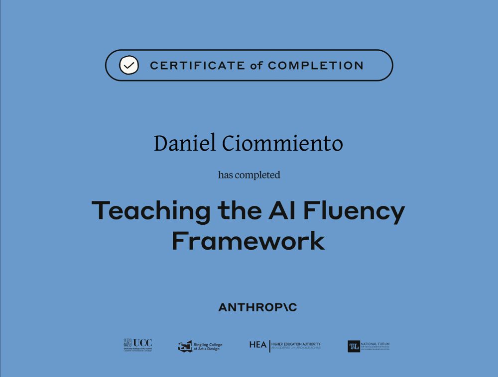 Teaching the AI Fluency Framework — Daniel Ciommiento
