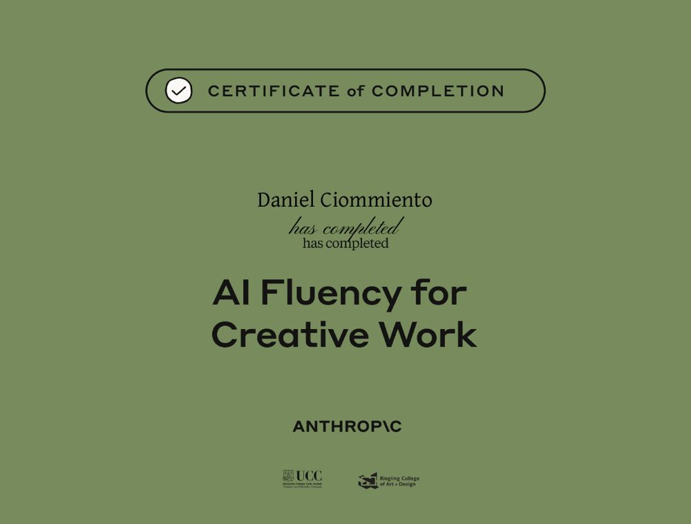 AI Fluency for Creative Work — Daniel Ciommiento