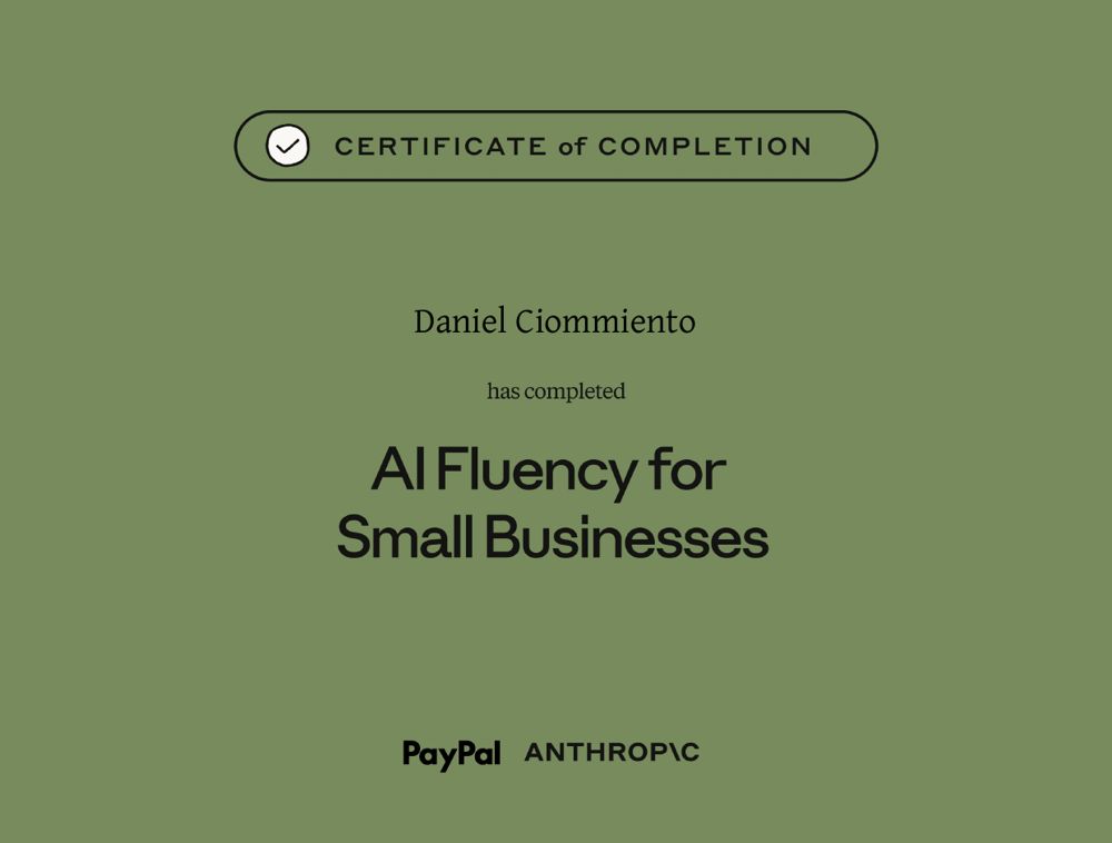 AI Fluency for Small Businesses — Daniel Ciommiento